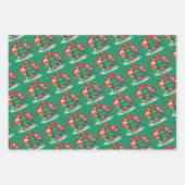 Cute Merry kerst Inpakpapier Vel (Voorkant 3)