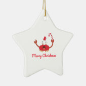 Cute Merry kerst Keramisch Ornament (Rechts)