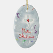Cute Merry kerst Keramisch Ornament (Rechts)
