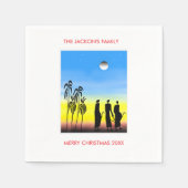 Cute Merry kerst Servet (Voorkant)