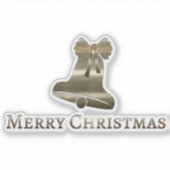 Cute Merry kerst Sticker (Voorkant)
