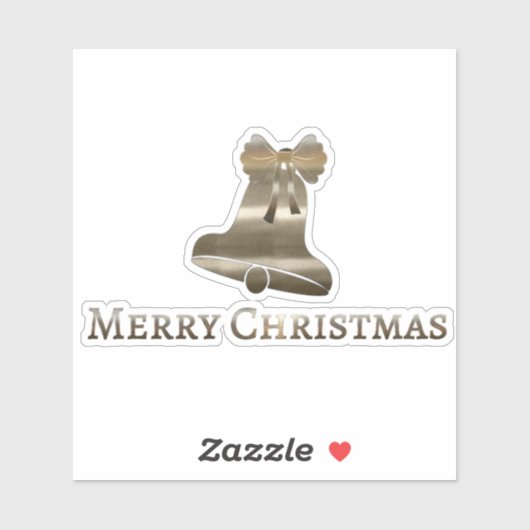 Cute Merry kerst Sticker (Vel)