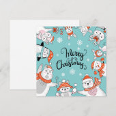 Cute Merry kerstfeestay Card Feestdagenkaart (Voorkant / Achterkant)