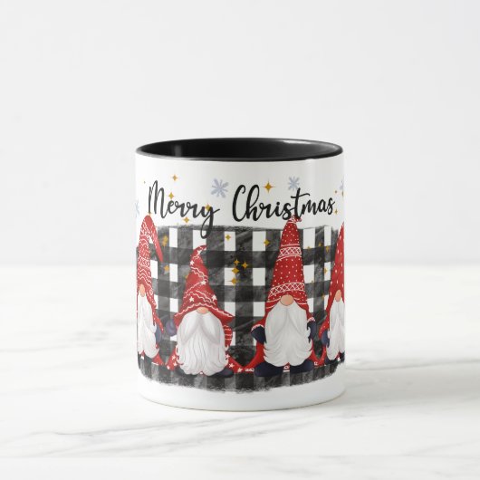 Cute Merry Kerstgnomen Mok (Midden)