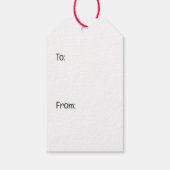 Cute Merry kerstkatten Cadeaulabel (Achterkant)