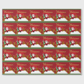 Cute Merry Kerstkerstkerstkerstkerstkerstkerstkers Cadeaupapier (Vlak)
