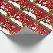 Cute Merry Kerstkerstkerstkerstkerstkerstkerstkers Cadeaupapier (Hoek)