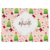 Cute Merry Kerstkerstkerstkerstkerstkerstkerstkers Groot Cadeauzakje (Achterkant)