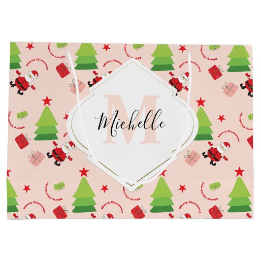 Cute Merry Kerstkerstkerstkerstkerstkerstkerstkers Groot Cadeauzakje (Achterkant)