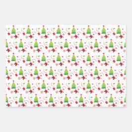 Cute Merry Kerstkerstkerstkerstkerstkerstkerstkers Inpakpapier Vel