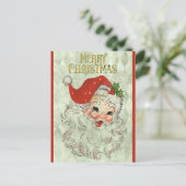 Cute  Merry kerstkerstkerstkerstkerstman Briefkaart (Staand voorkant)