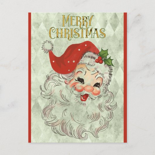 Cute  Merry kerstkerstkerstkerstkerstman Briefkaart (Voorkant)