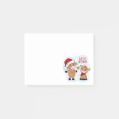 Cute Merry kerstKoeien Festive Modern Post-it® Notes (Voorkant)