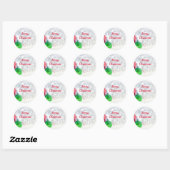 Cute "Merry Kerstmis" cadeautjes Ronde Sticker (Vel)