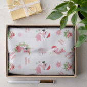 Cute Merry Kerstmis Flamingo Snowflake Tissuepapier (Geschenk)