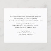 Cute Merry Kerstmis Snowflake Photo Holiday Card (Achterkant)