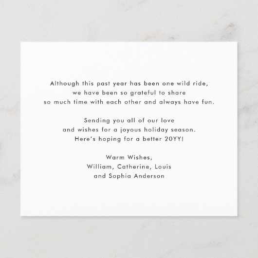 Cute Merry Kerstmis Snowflake Photo Holiday Card (Achterkant)