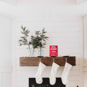 Cute Merry Kerstmis toevoegen Kindernaam uit oma Feestdagen Kaart