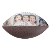 Cute Merry Kerstpap Black 3 Foto Collage American Football (Gedraaid 90)