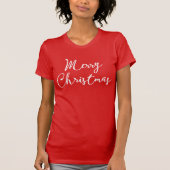 Cute Merry-kerstrode Shirten T-shirt (Voorkant)