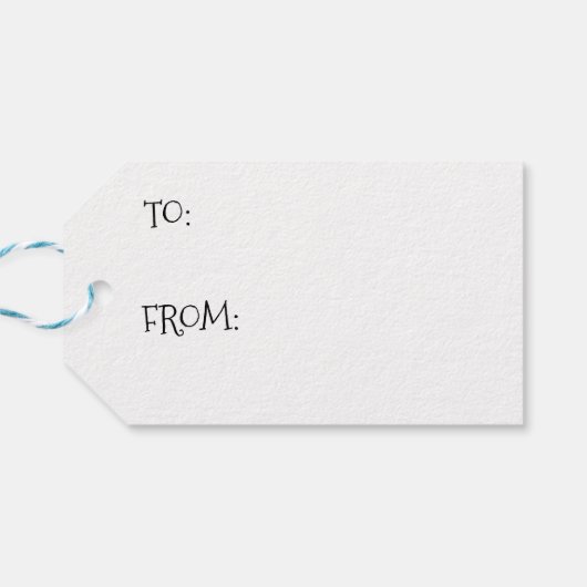 Cute Merry Kerstroze bomen Cadeaulabel (Achterkant Horizontaal)