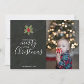 Cute Merry Little KerstHolly Foto (Voorkant)