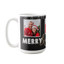 Cute Merry Married Black White eerste kerstkerst
