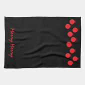 Cute Merry Red Ball Ornaments Kerstmis Theedoek (Horizontaal)