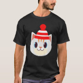 Cute met beanie Beany Wool Pet Winter Sn T-shirt (Voorkant)