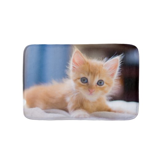 Cute met blauwe ogen badmat (Voorkant)