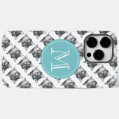 Cute met bril foto op aangepaste naam monogram Case-Mate iPhone case (Achterkant (horizontaal))