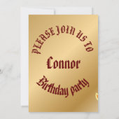 Cute met goud en leuke zonnen kaart (Achterkant)