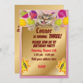 Cute met goud en leuke zonnen kaart (Voorkant / Achterkant)