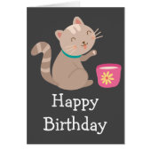 Cute met teacup-cartoon (Voorkant)