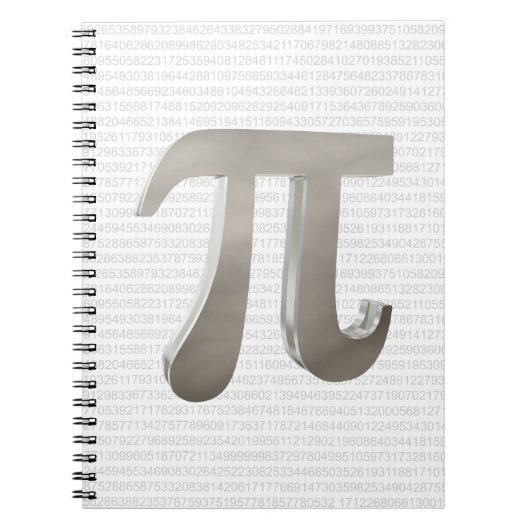 Cute metal pi character notitieboek (Voorkant)