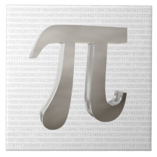 Cute metal pi character tegeltje