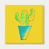 Cute Mexicaanse cactus-woestijnkunst Magneet (Voorkant)