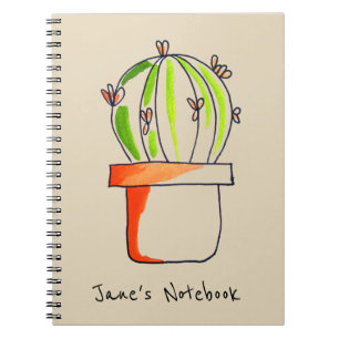 Cute Mexicaanse cactus-woestijnkunst Notitieboek