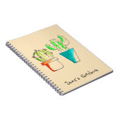 Cute Mexicaanse cactus-woestijnkunst Notitieboek (Rechterzijde)