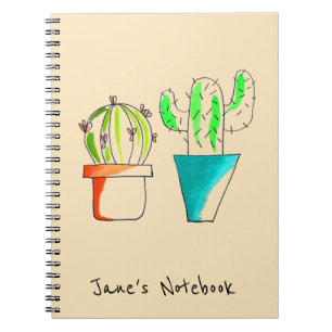 Cute Mexicaanse cactus-woestijnkunst Notitieboek