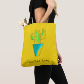 Cute Mexicaanse cactus-woestijnkunst Tote Bag (Dichtbij)