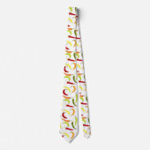 Cute Mexican Fiesta chili peppers Stropdas (Voorkant)