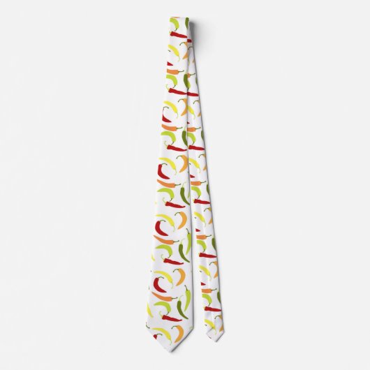 Cute Mexican Fiesta chili peppers Stropdas (Voorkant)