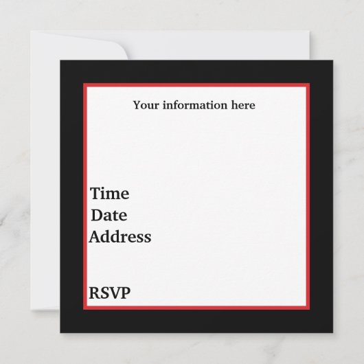 Cute Mexican Fiesta party Invitation Kaart (Achterkant)