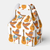 Cute Mexican Fiesta patroon Bedankdoosjes (Achterkant)