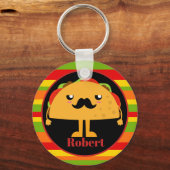 Cute Mexican taco add name Sleutelhanger (Voorkant)