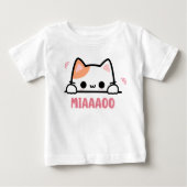 Cute MIAAAOO Cat Baby Toddler Shirt (Voorkant)