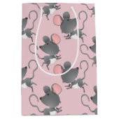 Cute Mice Cartoon Illustratie Medium Cadeauzakje (Voorkant)