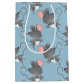 Cute Mice Cartoon Illustratie Medium Cadeauzakje (Voorkant)