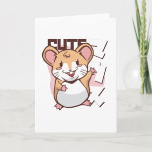 Cute Mice Hamster Mouse Animal Gift Kaart